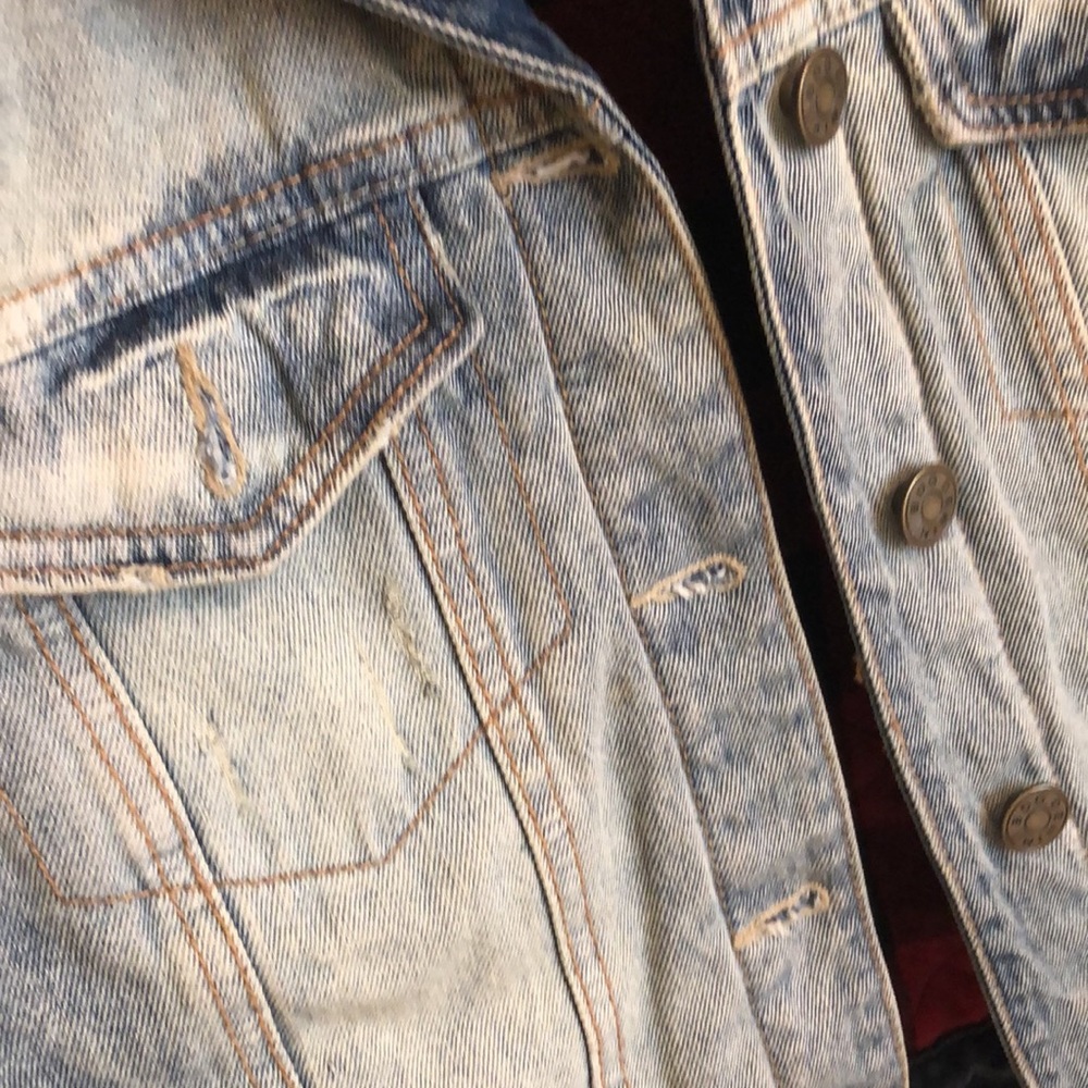 Distressed Denim Jacket - Picture 3 of 3